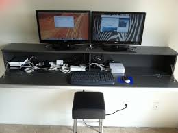 Diy Wall Mount Computer Workstation Of