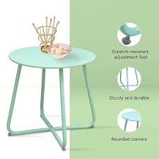 Colorful Steel Patio Side Table
