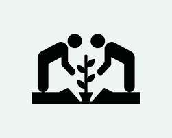 Tree Planting Icon Green Environment