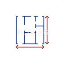 House Floor Plan Measurements Vector