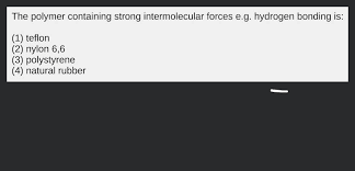 Strong Intermolecular Forces