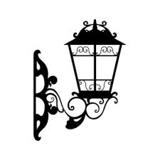 Garden Lamp Icon Set Vector