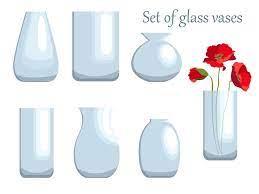 Set Of Diffe Glass Vases Pots And