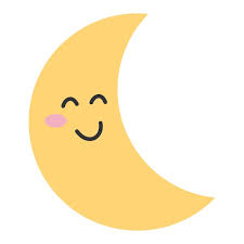 Moon Icon Sweet Smiling Moon Vector