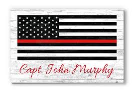 Custom Thin Red Line Flag Personalized