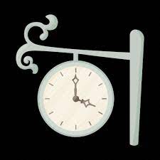 Cartoon Clock Hour Minute Station