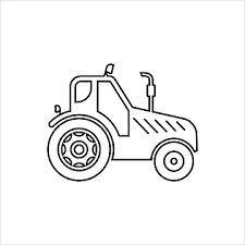 Easy Tractor Drawing Png Transpa