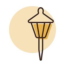 Icon Of A Solarpowered Lamp For Small
