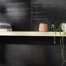 Ivy Hill Tile Leather Black 11 81 In X 23 62 In Textured Porcelain Floor And Wall Tile 11 62 Sq Ft Case