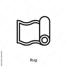Rug Icon Vector Sign Symbol Stock