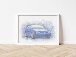 Vw Golf Wall Art