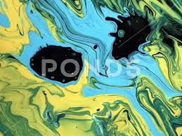 Beautiful Colorful Mixed Abstract Fluid