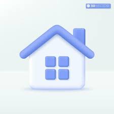 3d House Icon Vector Art Icons And