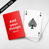 bridge size custom playing cards