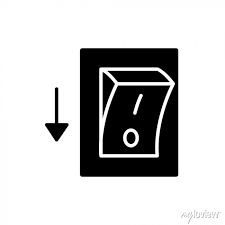 Electric Switch Solid Icon Power