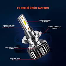 f2 mini h1 Şimşek etkili csp led far