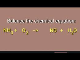 Ammonia Oxygen Nitric Oxide Water