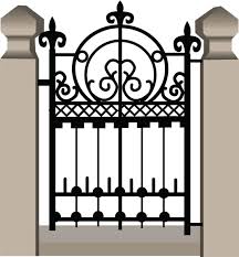 Wrought Iron Gates Vector Images