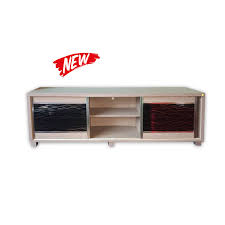 Modern Tv Cabinet With Glass Sliding