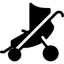 Baby Stroller Free Transport Icons