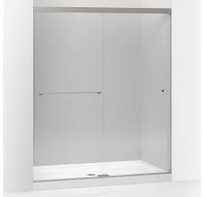 Kohler K 707200 L Abz Revel Sliding Shower Door 70 H X 56 5 8 59 5 8 W With 1 4 Thick Crystal Clear Glass