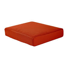 Hampton Bay Charlottetown 23 In X 19 In Cushionguard Outdoor Ottoman Replacement Cushion In Quarry Red