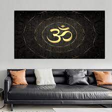 Hindu Om Icon Canvas Painting