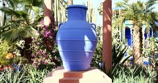 Beautiful Blue Majorelle Vase Decor
