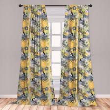 Tropic Colorful Microfiber Curtains 2