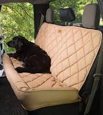 3 Dog Pet Supply Crew Cab Truck Seat Protector With Bolster Tan