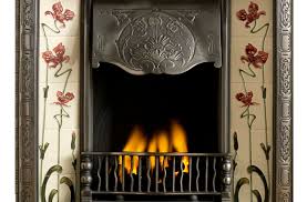 Cast Iron Fire With Tile Inserts