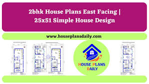 2bhk House Plans East Facing 25x51