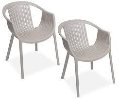 Taupe Basketweave Patio Chairs 2 Pack