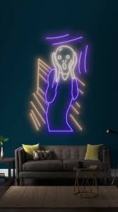 Scream By Edvard Munch Led Neon Sign
