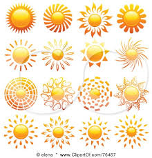 Digital Collage Of Shiny Summer Sun