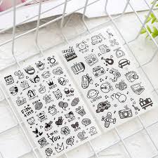 6 Sheets Cute Little Icon Sticker Pack