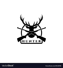 Deer Hunt Logo Design Hunter Icon Head