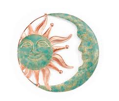 Giftcraft Celestial Sun Moon Wall Decor