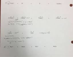 Redox Equations Numbers