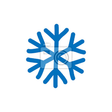 Snowflake Sign Blue Snowflake Icon