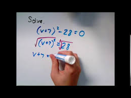 Solving A Quadratic Equation Using The