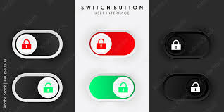 Minimalist Switch On Lock Unlock In