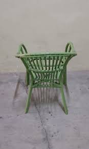 Rattan Chair Green Colour Furniture