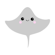 Shower Curtain Stingray Cramp Fish Icon