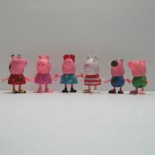Vintage 2003 Peppa Pig 6 Kids Figurines