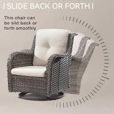 Joyside 3 Piece Wicker Patio Swivel