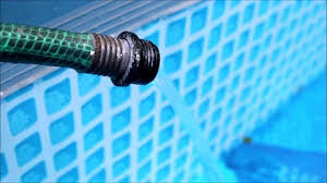 Garden Hose Swimming Pool Stock Footage