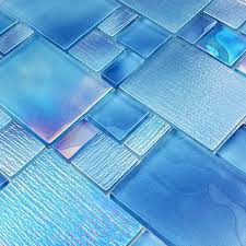 Blue Mixed Avalon Series Glass Pool