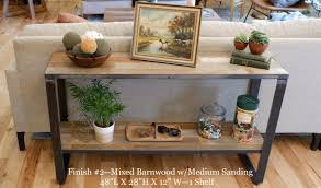 Entryway Reclaimed Wood Console Table W