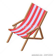 Beach Chair Icon Isometric Of Beach